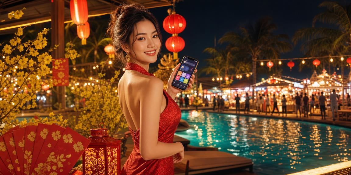 Không khí lễ hội đèn lồng tại Phú Quốc với phong bao đỏ may mắn liên quan đến ưu đãi cá cược